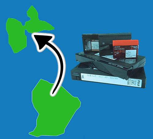 Numrisation de cassette vido VHS miniDV HI8 en Guyane