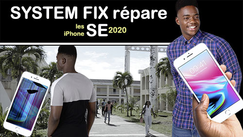 Réparation iPhone SE 2020 en Guadeloupe - écran cassé