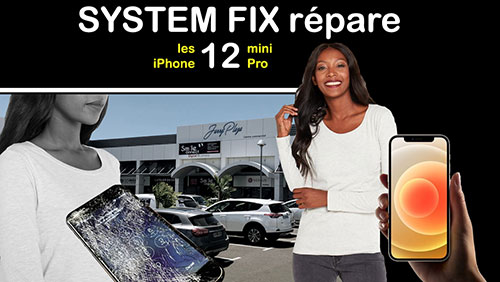 réparation écran cassé iphone 12 mini Pro Max en Guadeloupe